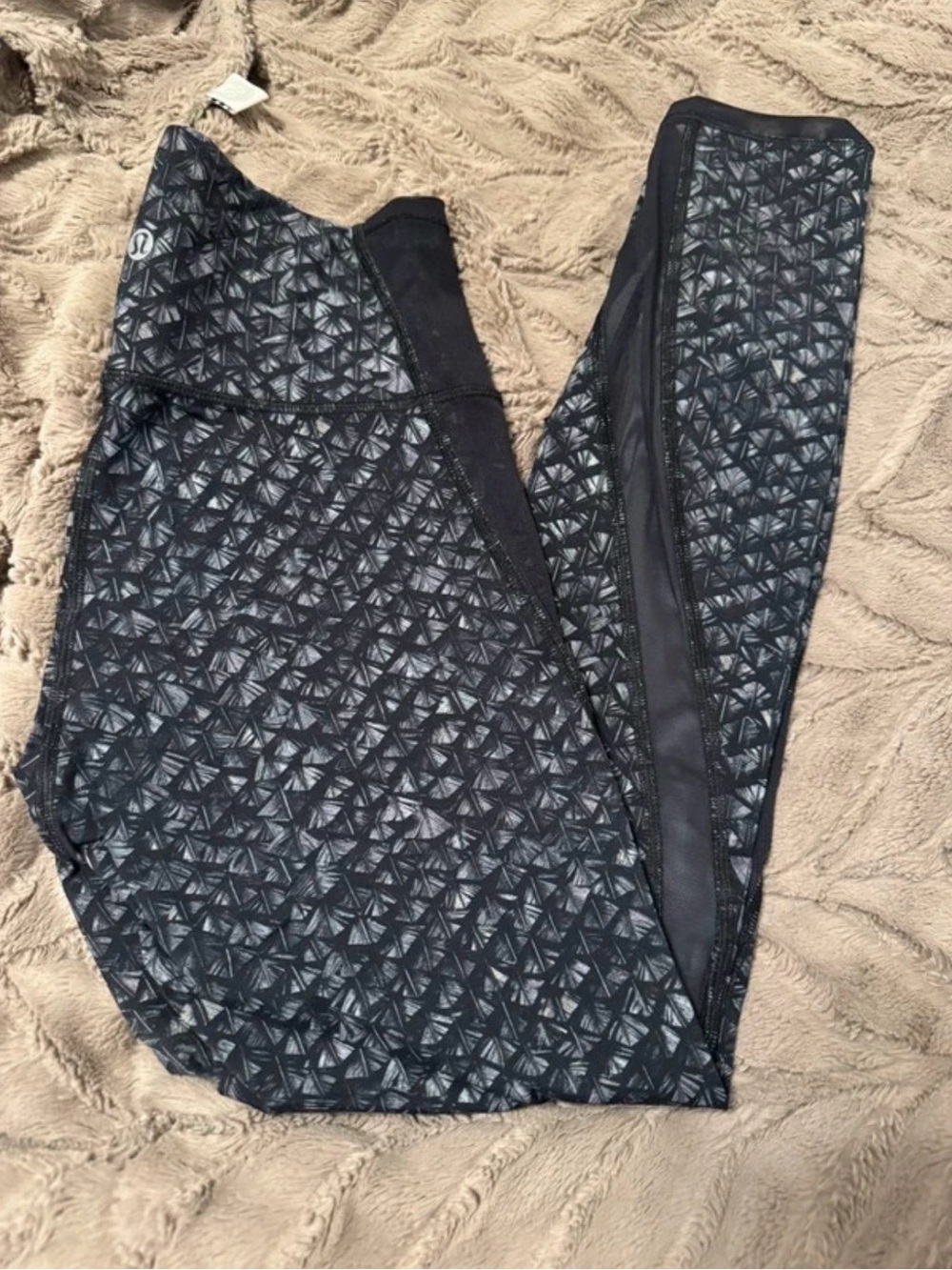 lululemon athletica Black Geometric Print High-Rise Leggings
